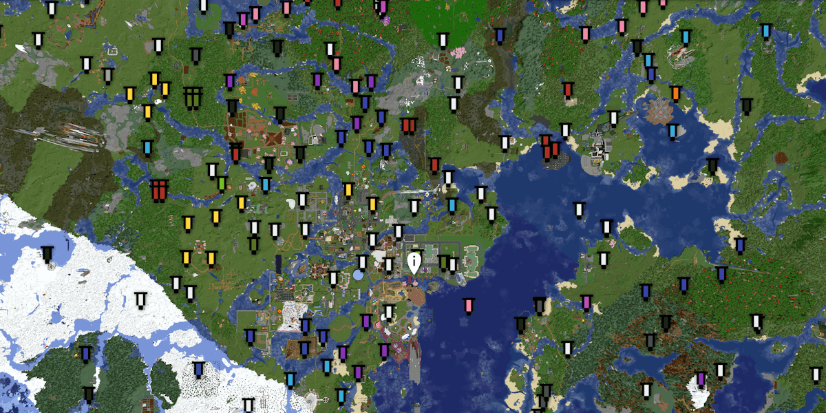 SiteB world map preview